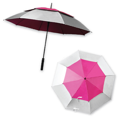 Double Level Ribs Windflow Umbrella - 30 Inches Golf Windflow Umbrella
